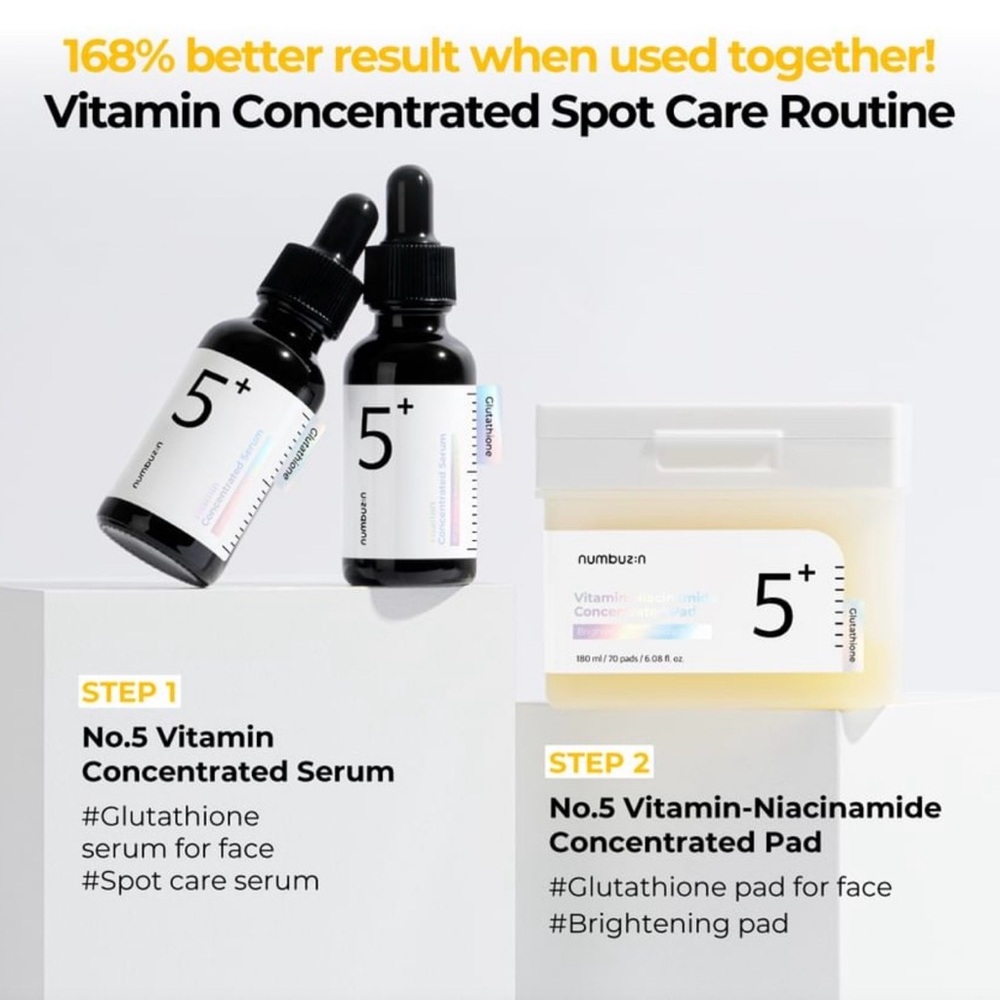 NUMBUZIN NO.5+ VITAMIN CONCENTRATED SERUM BRIGHTENING ANTIOXIDANT-BRAND NEW!